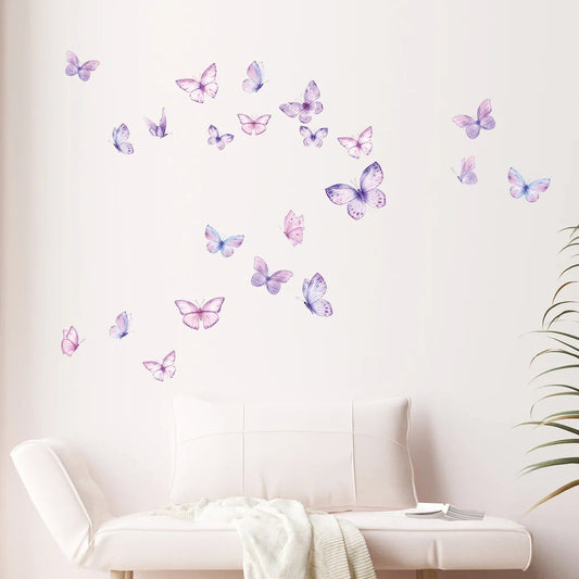 Décoration Murale - ButterfliesSticker™ - Violet - Ma boutique