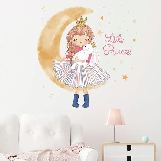 Décoration Murale - PrincesseSticker™ - Lune Beige - Ma boutique