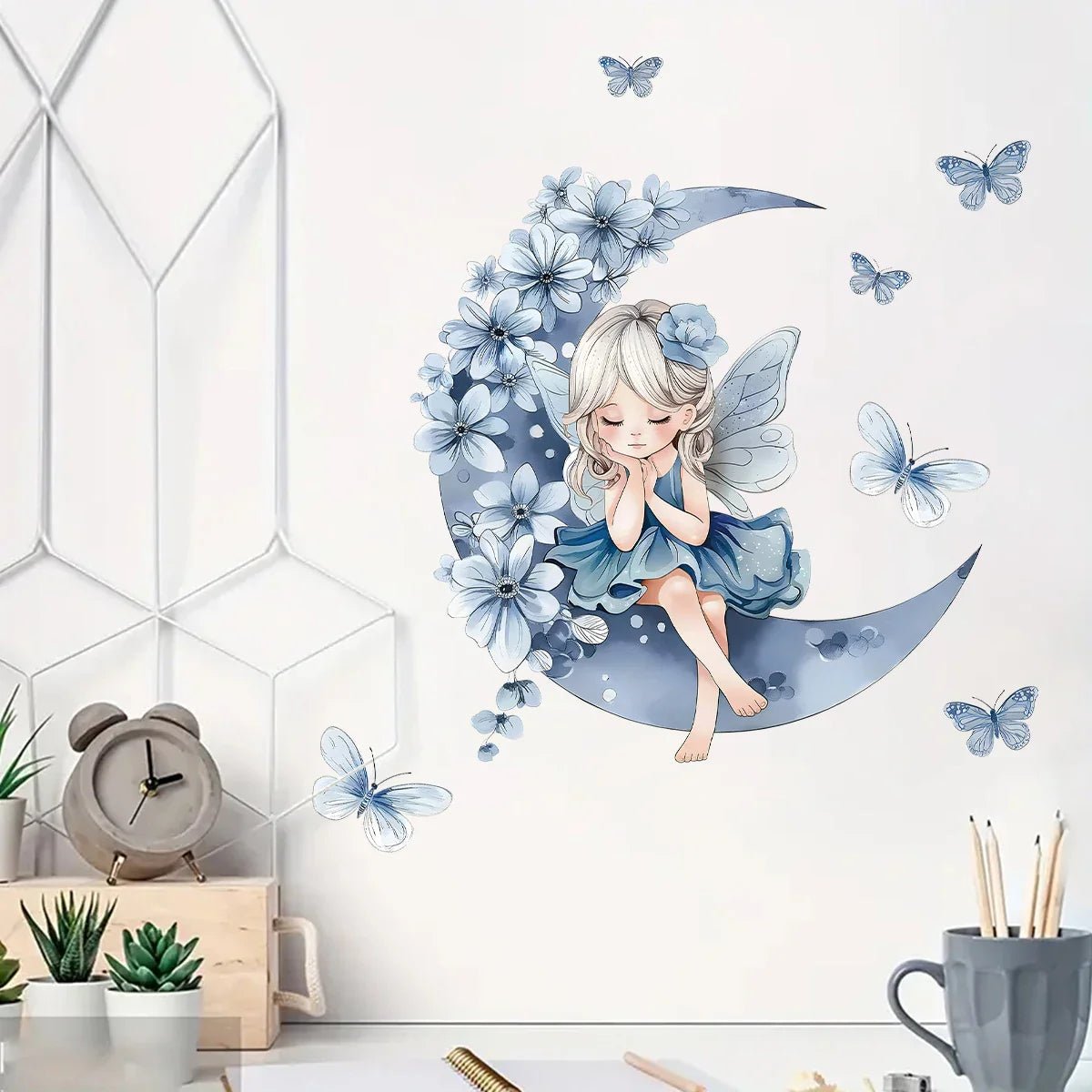 Décoration Murale - PrincesseSticker™ - Lune Bleue - Ma boutique