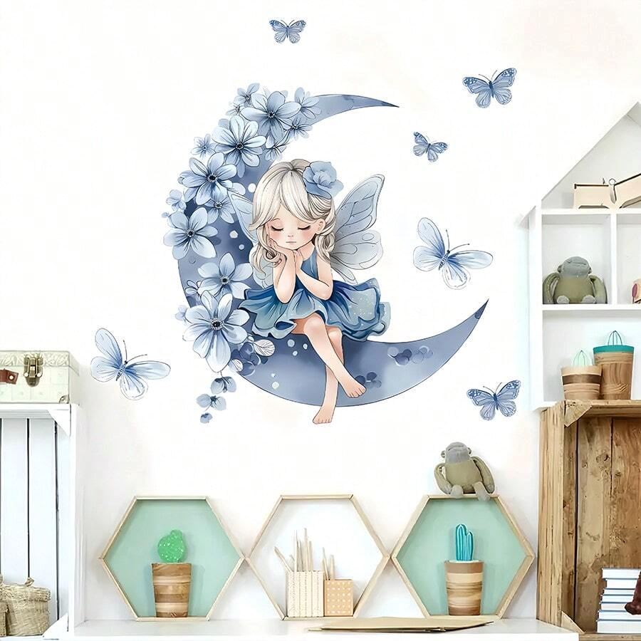 Décoration Murale - PrincesseSticker™ - Lune Bleue - Ma boutique