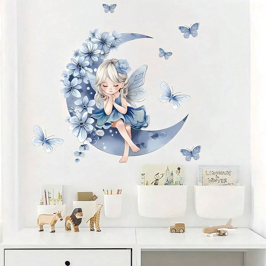 Décoration Murale - PrincesseSticker™ - Lune Bleue - Ma boutique