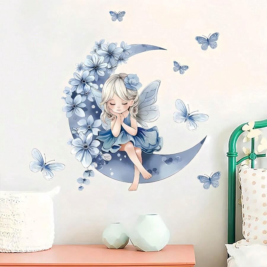 Décoration Murale - PrincesseSticker™ - Lune Bleue - Ma boutique